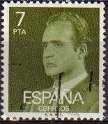ESPAÑA 1976 2348 Sello Serie Básica Rey Juan Carlos I 7 pts usado Espana Spain Espagne Spagna Spanje Spanien 